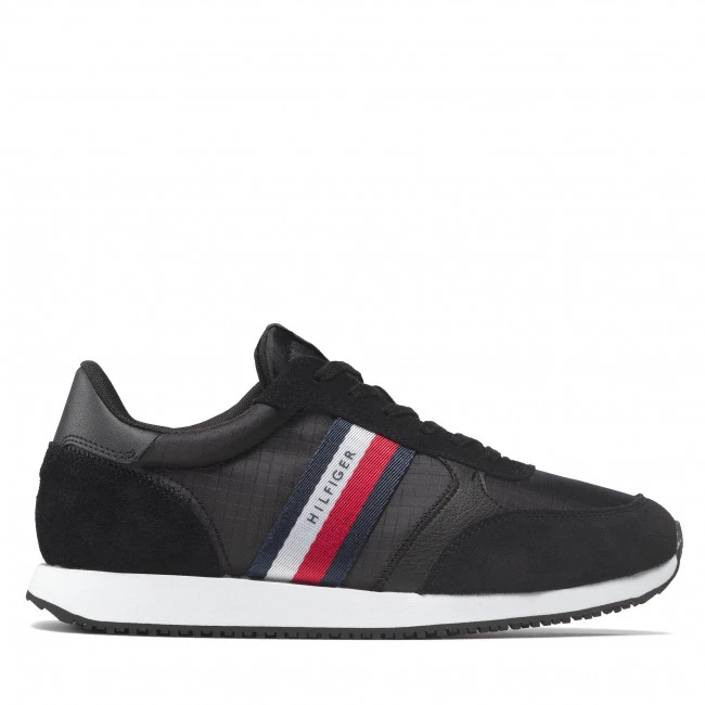 Homme Sneakers Tommy Hilfiger - Runner Lo Mix Ripstop FM0FM03737 Black BDS Noir 4 Homme Sneakers Tommy Hilfiger - Runner Lo Mix Ripstop FM0FM03737 Black BDS Noir – Image 2