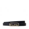 Accessoires Ceinture Femme TOMMY HILFIGER - Signature Plaque 2.0 AW0AW10595 DW5 Bleu Marine -Tommy Hilfiger Soldes 0000208913829 01 st