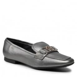 Femme Loafers TOMMY HILFIGER - Th Festive Essential Loafer FW0FW06124 Silver 0IN Argent