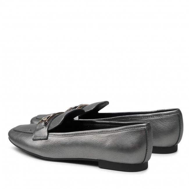 Femme Loafers TOMMY HILFIGER - Th Festive Essential Loafer FW0FW06124 Silver 0IN Argent 5 Femme Loafers TOMMY HILFIGER - Th Festive Essential Loafer FW0FW06124 Silver 0IN Argent – Image 3