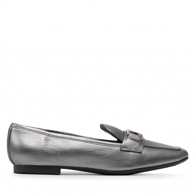 Femme Loafers TOMMY HILFIGER - Th Festive Essential Loafer FW0FW06124 Silver 0IN Argent 4 Femme Loafers TOMMY HILFIGER - Th Festive Essential Loafer FW0FW06124 Silver 0IN Argent – Image 2