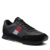 Homme Sneakers Tommy Hilfiger - Essential Runner Flag Leather FM0FM03928 Black BDS Noir -Tommy Hilfiger Soldes 0000209104127 01 ph