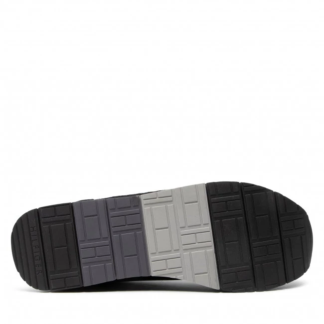 Homme Sneakers Tommy Hilfiger - Essential Runner Flag Leather FM0FM03928 Black BDS Noir 6 Homme Sneakers Tommy Hilfiger - Essential Runner Flag Leather FM0FM03928 Black BDS Noir – Image 4