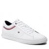 Homme Sneakers TOMMY HILFIGER - Essential Leather Sneaker Detail FM0FM03887 White YBR Blanc -Tommy Hilfiger Soldes 0000209104158 01 ki