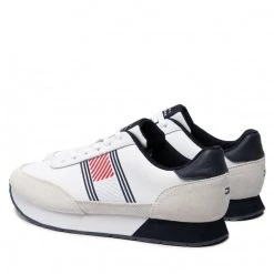Homme Sneakers Tommy Hilfiger - Essential Runner Flag Leather FM0FM03928 White YBR Blanc 10 Homme Sneakers Tommy Hilfiger - Essential Runner Flag Leather FM0FM03928 White YBR Blanc -Tommy Hilfiger Soldes 0000209104202 02 ki