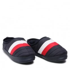 Homme Chaussons Tommy Hilfiger - Rwb Padded Homeslipper FM0FM03884 Rwb 0GY Bleu Marine -Tommy Hilfiger Soldes 0000209104394 08 rz