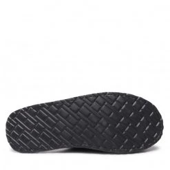 Femme Chaussons TOMMY HILFIGER - Th Towelling Homeslipper FM0FM03883 Dark Ash PTY Gris -Tommy Hilfiger Soldes 0000209104561 05 rz