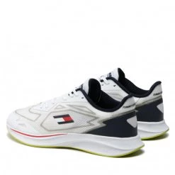 Homme Sneakers TOMMY HILFIGER - Ts Sleek 1 FD0FD00034 White YBR Blanc -Tommy Hilfiger Soldes 0000209105056 02 plj