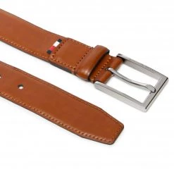 Accessoires Ceinture Homme TOMMY HILFIGER - Formal Belt 3.5 AM0AM08294 GB8 Marron -Tommy Hilfiger Soldes 0000209244571 03 st