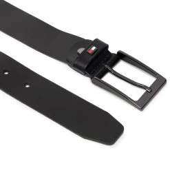 Accessoires Ceinture Homme Tommy Hilfiger - Layton Adj Belt 3.5 AM0AM08300 BDS Noir -Tommy Hilfiger Soldes 0000209244748 03 st