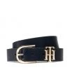 Accessoires Ceinture Femme Tommy Hilfiger - Th Lux 3.0 AW0AW10984 DW5 Bleu Marine -Tommy Hilfiger Soldes 0000209247794 01 plj