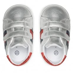 Enfant Chaussures Basses TOMMY HILFIGER - Velcro Shoe Silver T0A4-32110-1070 Silver 904 Argent -Tommy Hilfiger Soldes 0000209249651 06 pl