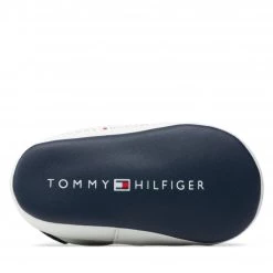 Enfant Sneakers Tommy Hilfiger - Lace Up Velcro Shoe T0A4-32114-1350 White/Blue X336 Blanc -Tommy Hilfiger Soldes 0000209249675 04 pl