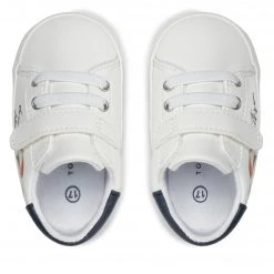 Enfant Sneakers Tommy Hilfiger - Lace Up Velcro Shoe T0A4-32114-1350 White/Blue X336 Blanc -Tommy Hilfiger Soldes 0000209249675 06 pl