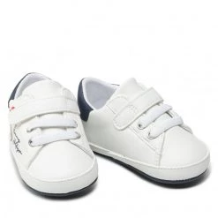Enfant Sneakers Tommy Hilfiger - Lace Up Velcro Shoe T0A4-32114-1350 White/Blue X336 Blanc -Tommy Hilfiger Soldes 0000209249675 08 pl