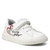 Enfant Sneakers TOMMY HILFIGER - Low Cut Lace-Up/Velcro Sneaker T1A4-32132-1374 S White/Silver X025 Blanc