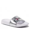 Enfant Mules / Sandales De Bain TOMMY HILFIGER - Smile Print Pool Slide T3A0-32194-1367 M Silver 904 Argent -Tommy Hilfiger Soldes 0000209249897 01 pl