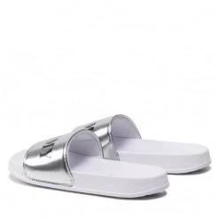 Enfant Mules / Sandales De Bain TOMMY HILFIGER - Smile Print Pool Slide T3A0-32194-1367 M Silver 904 Argent -Tommy Hilfiger Soldes 0000209249897 02 pl