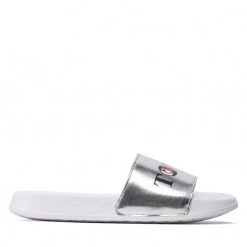 Enfant Mules / Sandales De Bain TOMMY HILFIGER - Smile Print Pool Slide T3A0-32194-1367 M Silver 904 Argent -Tommy Hilfiger Soldes 0000209249897 07 pl