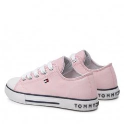 Enfant Sneakers Tommy Hilfiger - Low Cut Lace-Up Sneaker T3A4-32117-0890 M Pink 302 Rose -Tommy Hilfiger Soldes 0000209249910 02 pa