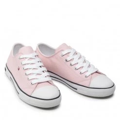 Enfant Sneakers Tommy Hilfiger - Low Cut Lace-Up Sneaker T3A4-32117-0890 S Pink 302 Rose -Tommy Hilfiger Soldes 0000209249927 03 pa