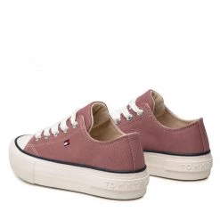 Enfant Sneakers Tommy Hilfiger - Low Cut Lace-Up Sneaker T3A4-32118-0890 M Antique Rose 303 Rose -Tommy Hilfiger Soldes 0000209249972 02 bs kopia