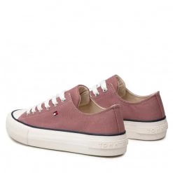 Enfant Sneakers Tommy Hilfiger - Low Cut Lace-Up Sneaker T3A4-32118-0890 S Antique Rose 303 Bordeaux -Tommy Hilfiger Soldes 0000209249989 02 bs kopia