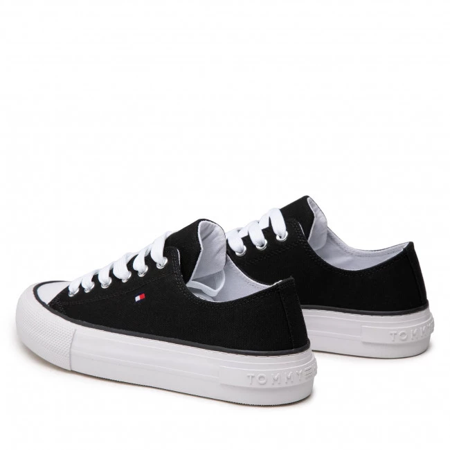 Enfant Baskets TOMMY HILFIGER - Low Cut Lace-Up Sneaker T3A4-32118-0890 S Black 999 Noir 5 Enfant Baskets TOMMY HILFIGER - Low Cut Lace-Up Sneaker T3A4-32118-0890 S Black 999 Noir – Image 3