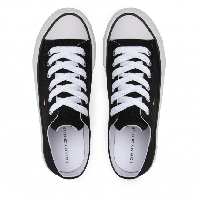 Enfant Baskets TOMMY HILFIGER - Low Cut Lace-Up Sneaker T3A4-32118-0890 S Black 999 Noir 8 Enfant Baskets TOMMY HILFIGER - Low Cut Lace-Up Sneaker T3A4-32118-0890 S Black 999 Noir – Image 6