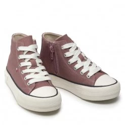 Enfant Baskets TOMMY HILFIGER - High Top Lace-Up Sneaker T3A4-32119-0890 M Antique Rose 303 Rose -Tommy Hilfiger Soldes 0000209250053 04 pa