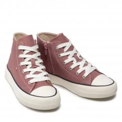 Enfant Baskets TOMMY HILFIGER - High Top Lace-Up Sneaker T3A4-32119-0890 S Antique Rose 303 Rose -Tommy Hilfiger Soldes 0000209250060 04 pl