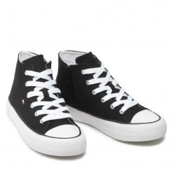 Enfant Sneakers Tommy Hilfiger - High Top Lace-Up Sneaker T3A4-32119-0890 S Black 999 Noir -Tommy Hilfiger Soldes 0000209250084 04 pl
