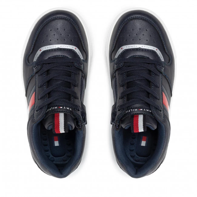 Enfant Sneakers Tommy Hilfiger - Low Cut Lace-Up Sneaker T3B4-32065-0900 M Blue 800 Bleu Marine 8 Enfant Sneakers Tommy Hilfiger - Low Cut Lace-Up Sneaker T3B4-32065-0900 M Blue 800 Bleu Marine – Image 6