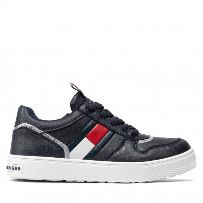 Enfant Sneakers Tommy Hilfiger - Low Cut Lace-Up Sneaker T3B4-32065-0900 M Blue 800 Bleu Marine 4 Enfant Sneakers Tommy Hilfiger - Low Cut Lace-Up Sneaker T3B4-32065-0900 M Blue 800 Bleu Marine – Image 2