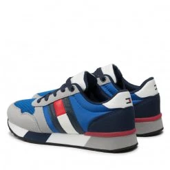 Enfant Sneakers TOMMY HILFIGER - Low Cut Lace-Up Sneaker T3B4-32241-1040 M Grey/Royal X602 Multicolore, Bleu -Tommy Hilfiger Soldes 0000209250350 02 mg kopia