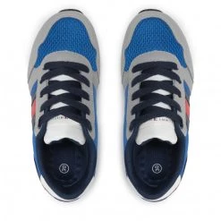 Enfant Sneakers TOMMY HILFIGER - Low Cut Lace-Up Sneaker T3B4-32241-1040 M Grey/Royal X602 Multicolore, Bleu -Tommy Hilfiger Soldes 0000209250350 04 mg kopia