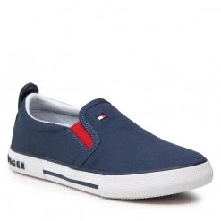 Enfant Tennis TOMMY HILFIGER - Low Cut Sneaker T3X4-32206-0890 M Blue 800 Bleu Marine