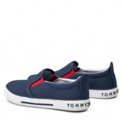 Enfant Tennis TOMMY HILFIGER - Low Cut Sneaker T3X4-32206-0890 M Blue 800 Bleu Marine -Tommy Hilfiger Soldes 0000209250398 02 mk
