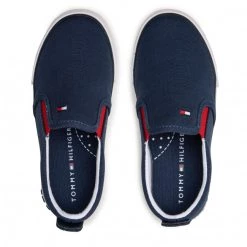 Enfant Tennis TOMMY HILFIGER - Low Cut Sneaker T3X4-32206-0890 M Blue 800 Bleu Marine -Tommy Hilfiger Soldes 0000209250398 03 mk