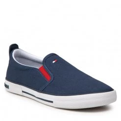 Enfant Tennis TOMMY HILFIGER - Low Cut Sneaker T3X4-32206-0890 S Blue 800 Bleu Marine