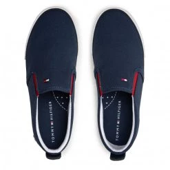 Enfant Tennis TOMMY HILFIGER - Low Cut Sneaker T3X4-32206-0890 S Blue 800 Bleu Marine -Tommy Hilfiger Soldes 0000209250404 03 mk