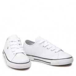Enfant Sneakers Tommy Hilfiger - Low Cut Lace-Up Sneaker T3X4-32207-0890 M White 100 Blanc -Tommy Hilfiger Soldes 0000209250411 05 mk