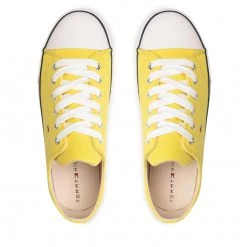 Unisexe Sneakers Tommy Hilfiger - Low Cut Lace-Up Sneaker T3X4-32207-0890 S Yellow 200 Jaune -Tommy Hilfiger Soldes 0000209250442 04 pl