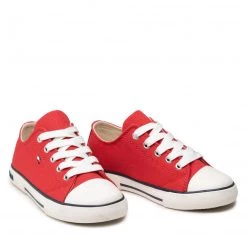 Enfant Baskets TOMMY HILFIGER - Low Cut Lace-Up Sneaker T3X4-32207-0890 M Red 300 Rouge 12 Enfant Baskets TOMMY HILFIGER - Low Cut Lace-Up Sneaker T3X4-32207-0890 M Red 300 Rouge -Tommy Hilfiger Soldes 0000209250459 05 pl