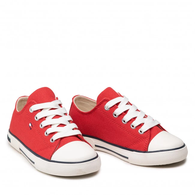 Enfant Baskets TOMMY HILFIGER - Low Cut Lace-Up Sneaker T3X4-32207-0890 M Red 300 Rouge 7 Enfant Baskets TOMMY HILFIGER - Low Cut Lace-Up Sneaker T3X4-32207-0890 M Red 300 Rouge – Image 5