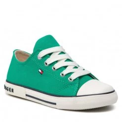 Enfant Sneakers Tommy Hilfiger - Low Cut Lace-Up Sneaker T3X4-32207-0890 M Green 400 Vert