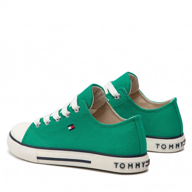 Enfant Sneakers Tommy Hilfiger - Low Cut Lace-Up Sneaker T3X4-32207-0890 M Green 400 Vert 5 Enfant Sneakers Tommy Hilfiger - Low Cut Lace-Up Sneaker T3X4-32207-0890 M Green 400 Vert – Image 3