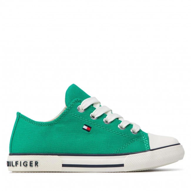 Enfant Sneakers Tommy Hilfiger - Low Cut Lace-Up Sneaker T3X4-32207-0890 M Green 400 Vert 4 Enfant Sneakers Tommy Hilfiger - Low Cut Lace-Up Sneaker T3X4-32207-0890 M Green 400 Vert – Image 2