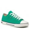 Unisexe Sneakers Tommy Hilfiger - Low Cut Lace-Up Sneaker T3X4-32207-0890 S Green 400 Vert -Tommy Hilfiger Soldes 0000209250480 01 nc