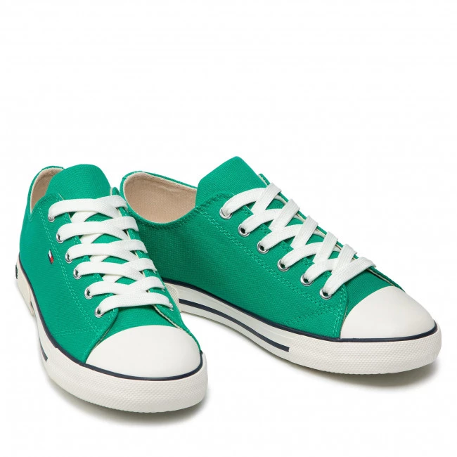 Unisexe Sneakers Tommy Hilfiger - Low Cut Lace-Up Sneaker T3X4-32207-0890 S Green 400 Vert 7 Unisexe Sneakers Tommy Hilfiger - Low Cut Lace-Up Sneaker T3X4-32207-0890 S Green 400 Vert – Image 5